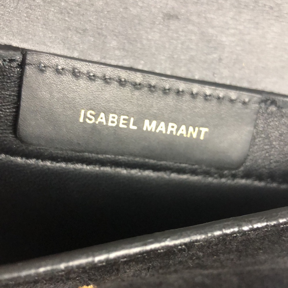 Isabel Marant suede and leather Black Crossbody Bag Size 7”X 5”1/4 inches - Picture 9 of 16